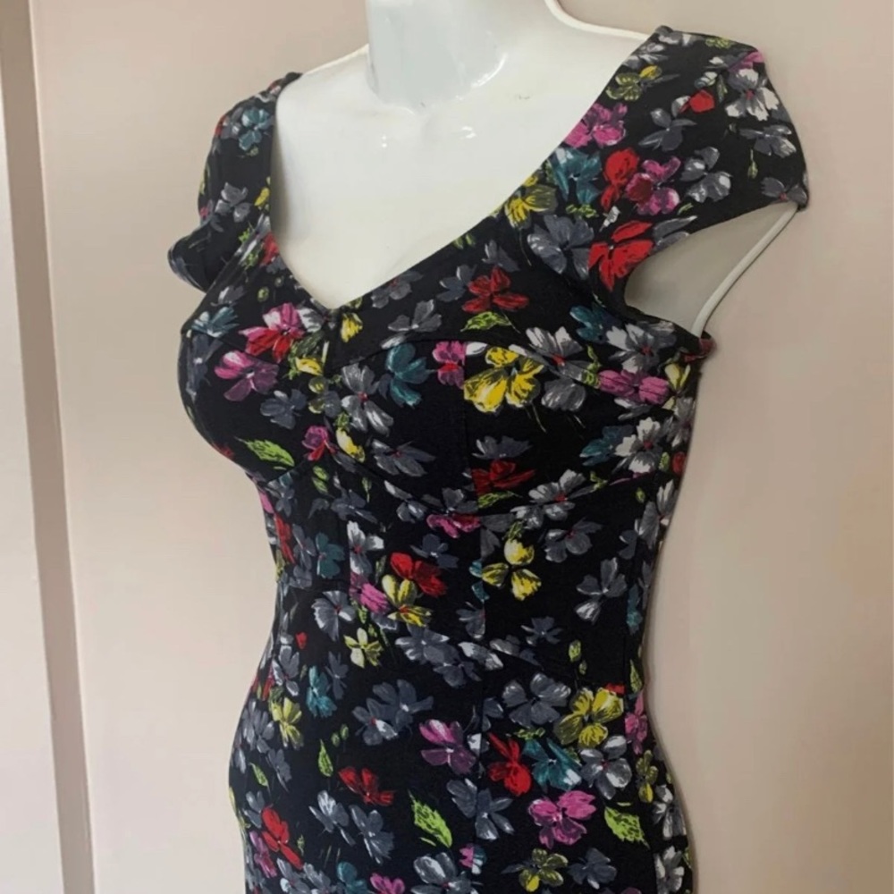 French Connection Floral Bodycon Dress Size 6